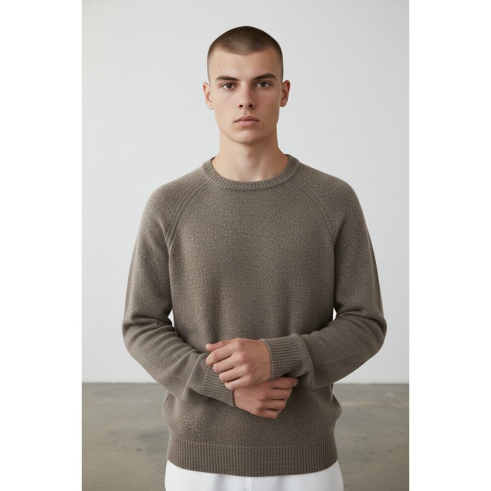 J.Crew XL Wool Blend Sweater Neutral Cozy Classic Old Money - Picture 1 of 5